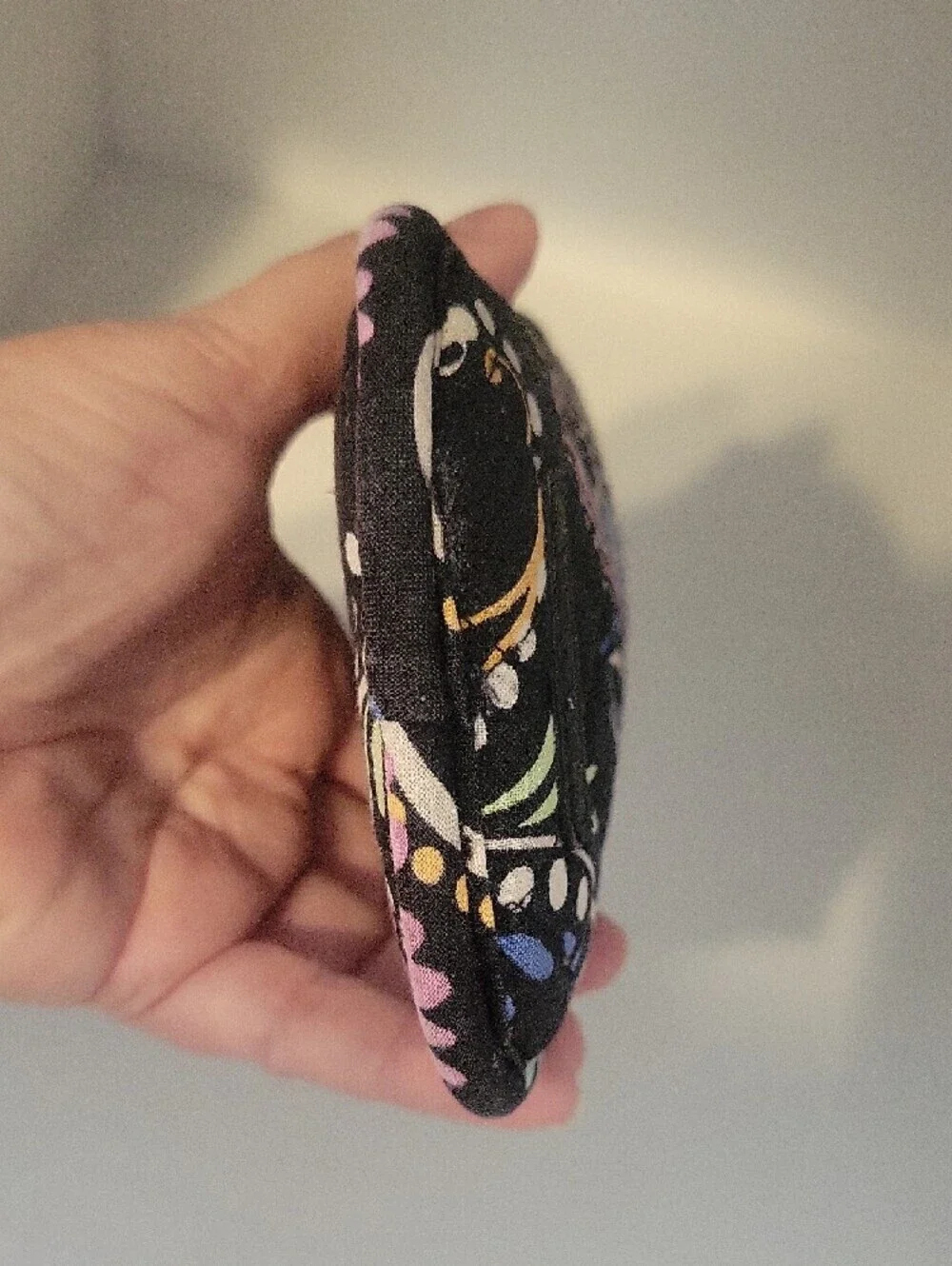 Vera Bradley Black paisley Quilted Floral Eye glass case